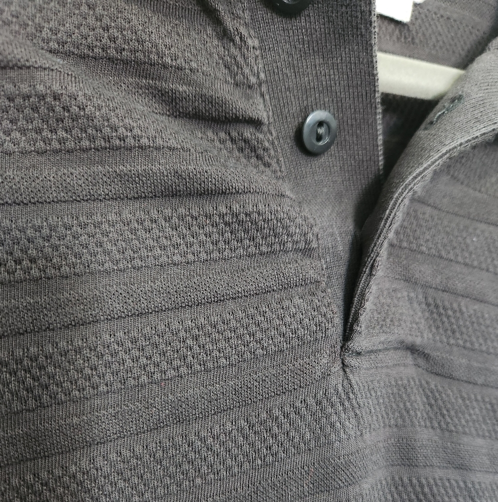 Taylor Stitch Charcoal Jaquard Polo